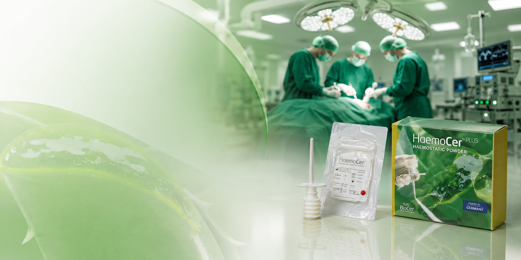 HaemoCer hemostático quirúrgico distribuido por FARMEX en México