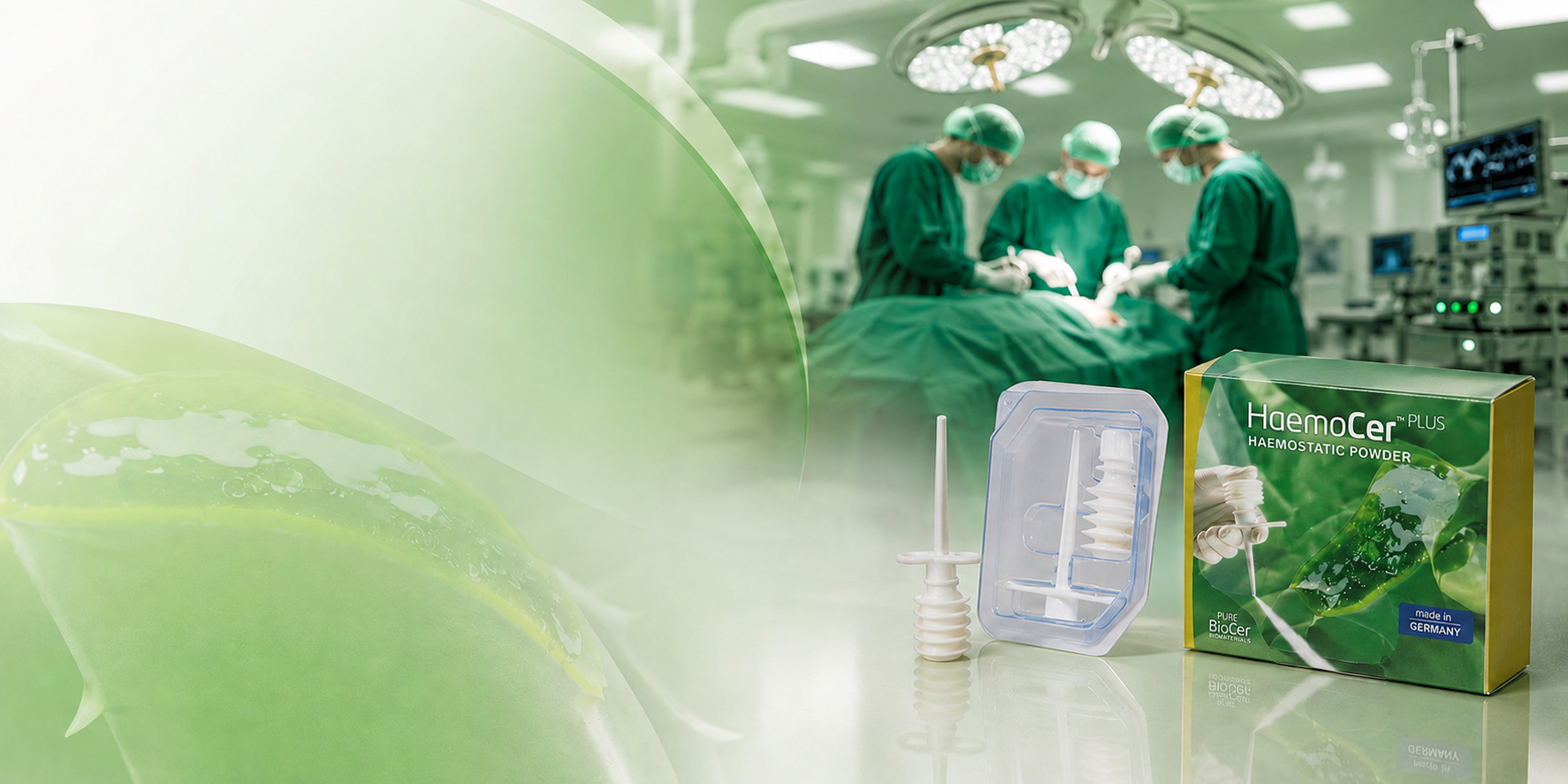 HaemoCer hemostático quirúrgico distribuido por FARMEX en México